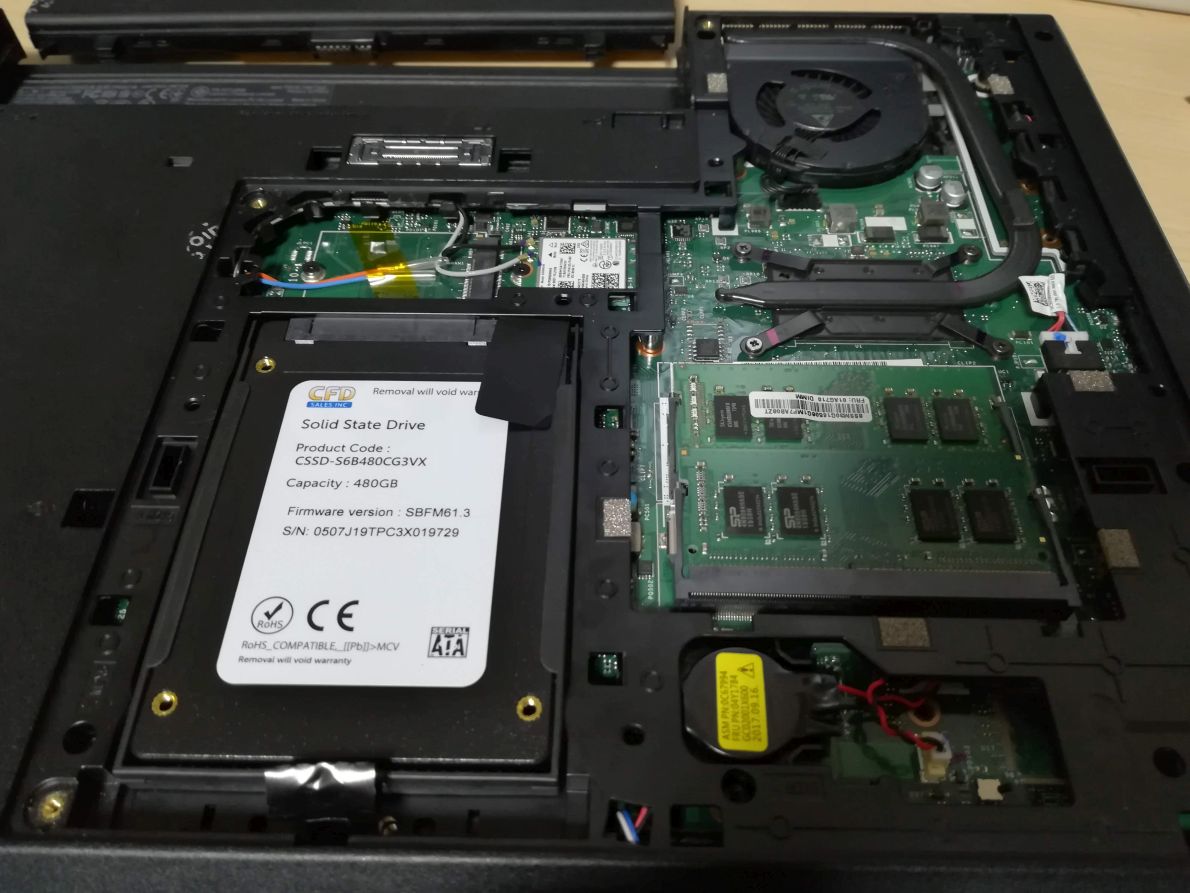 中古のThinkPad L570 にメモリ増設・SSD換装し、新品ノートPC並みの 